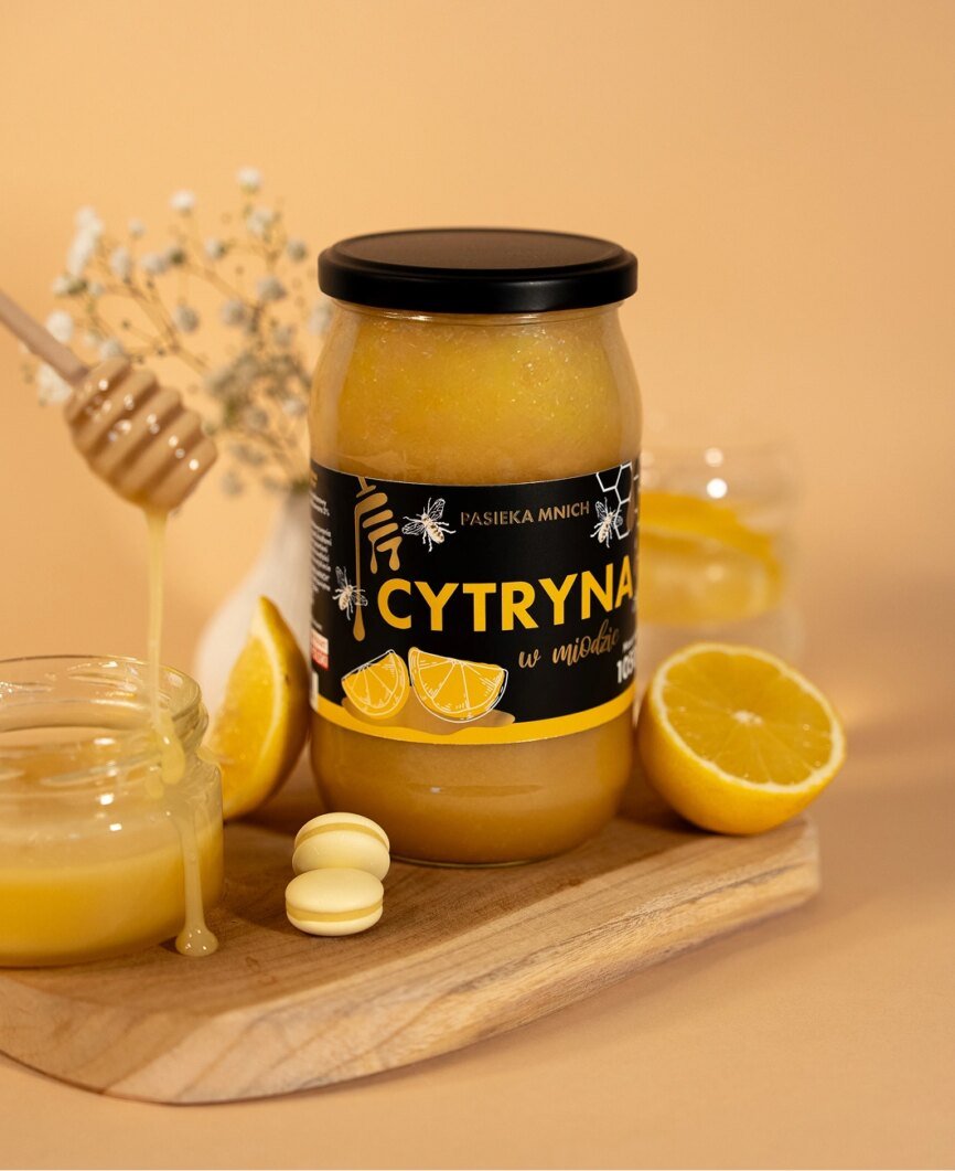 Cytryna w miodzie wielokwiatowym – kremowy miód z liofilizowaną cytryną