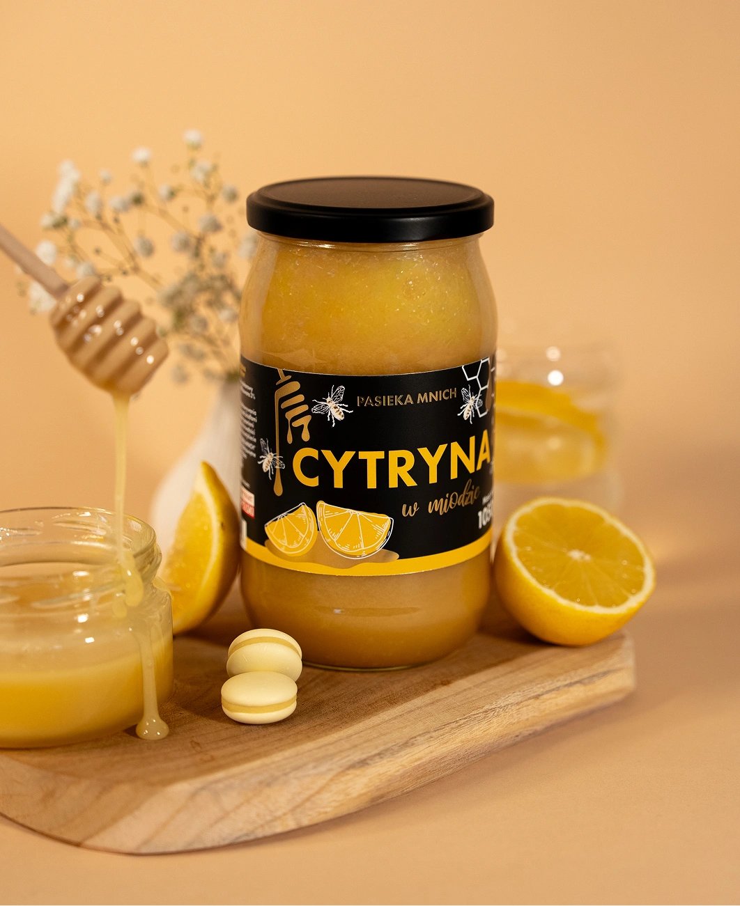Cytryna w miodzie wielokwiatowym – kremowy miód z liofilizowaną cytryną