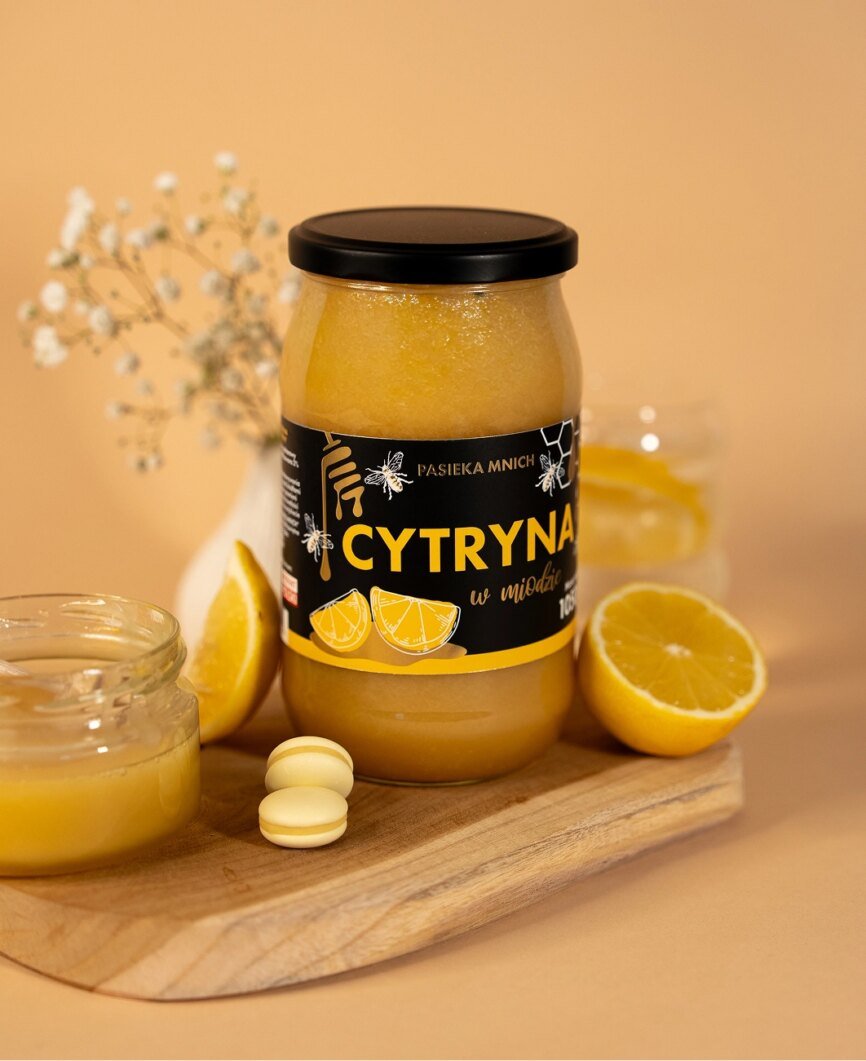 Cytryna w miodzie wielokwiatowym – kremowy miód z liofilizowaną cytryną