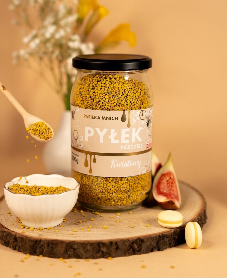 Pyłek pszczeli kwiatowy w słoiku – naturalna odżywka i superfood