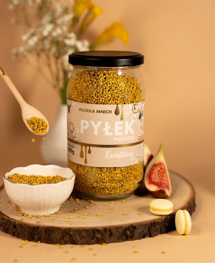 Pyłek pszczeli kwiatowy w słoiku – naturalna odżywka i superfood
