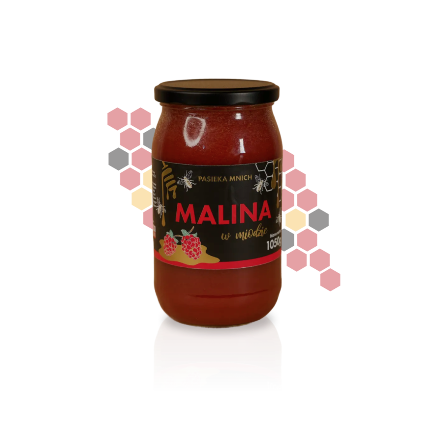 Malina w miodzie wielokwiatowym – kremowy miód z liofilizowaną maliną