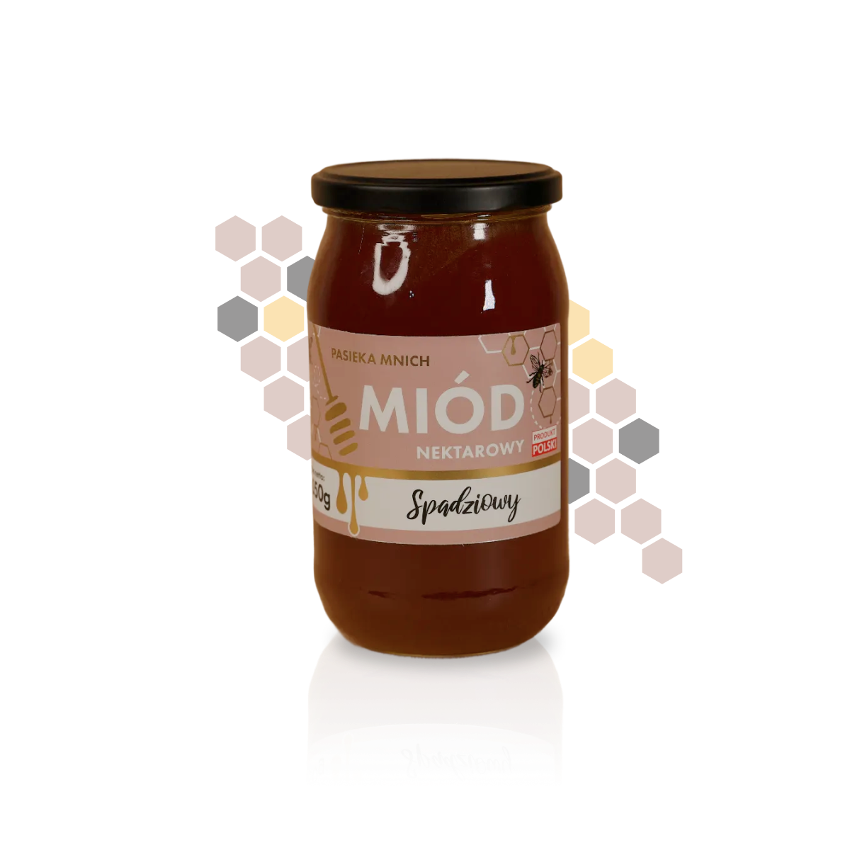 Ciemny miód spadziowy w słoiku – naturalny miód ze spadzi iglastej i liściastej